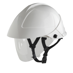 Hard hat with hot sale built in face shield